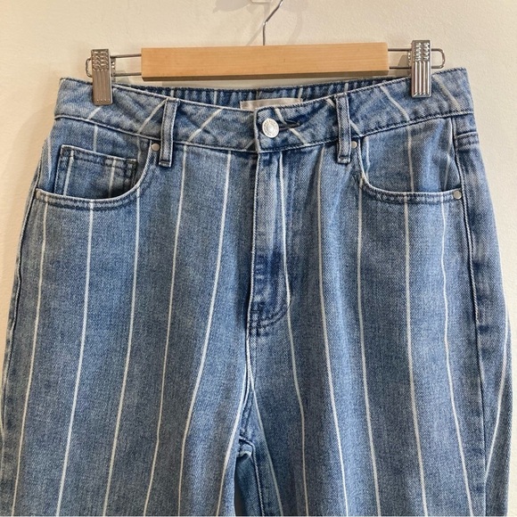 PACSUN Sz 27  Mid Wash Striped Mom Style Jeans - Picture 2 of 10